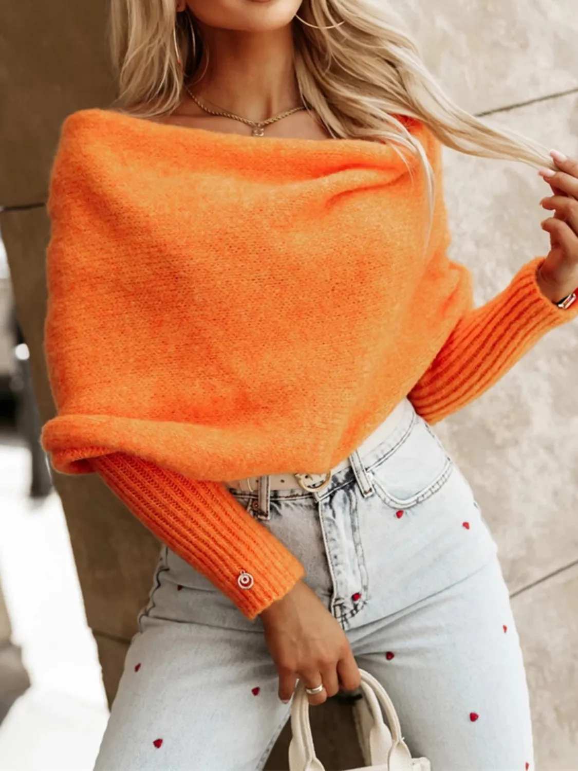 🌟 Long Sleeve Cropped Knit Top 🌟