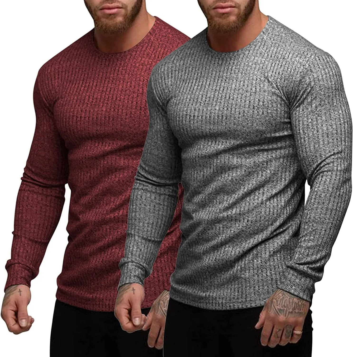 2-Pack Stretch Gym Bodybuilding T-Shirt (US Only)