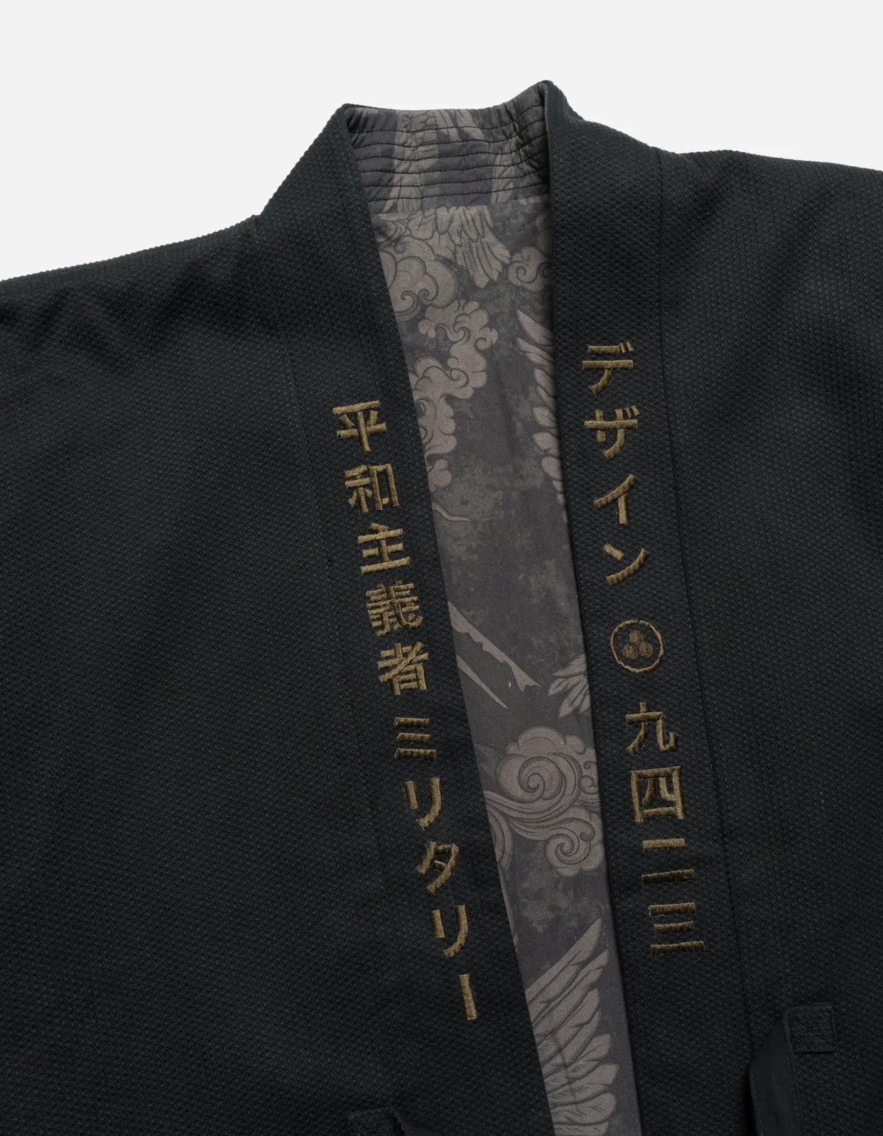 5325 Maharishi Peace Mountain Kimono Black