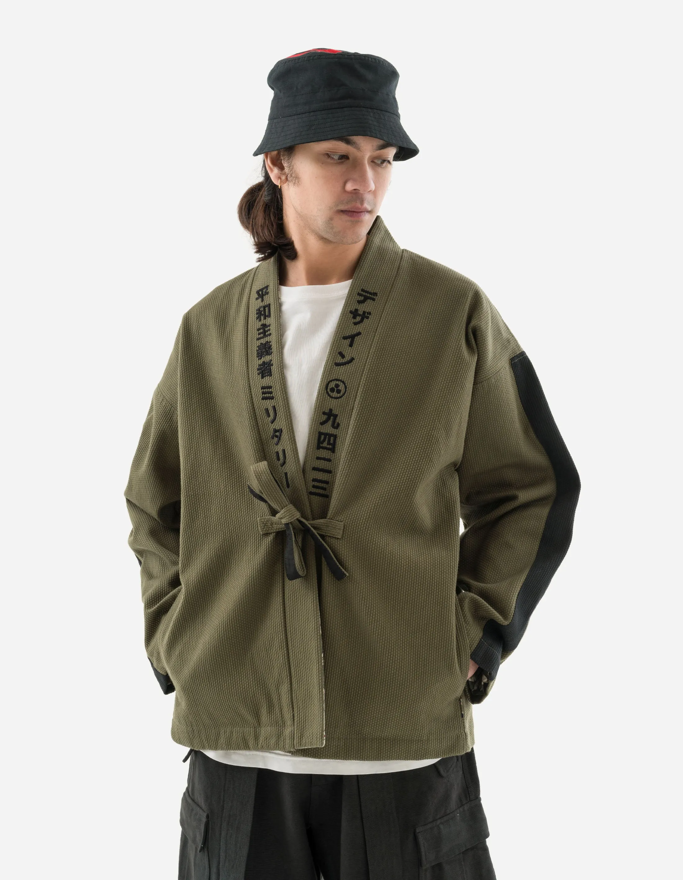 5325 Maharishi Peace Mountain Kimono Olive OG-107F