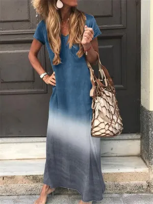 Bohemian Loose Casual Tie Dye Cami Dress