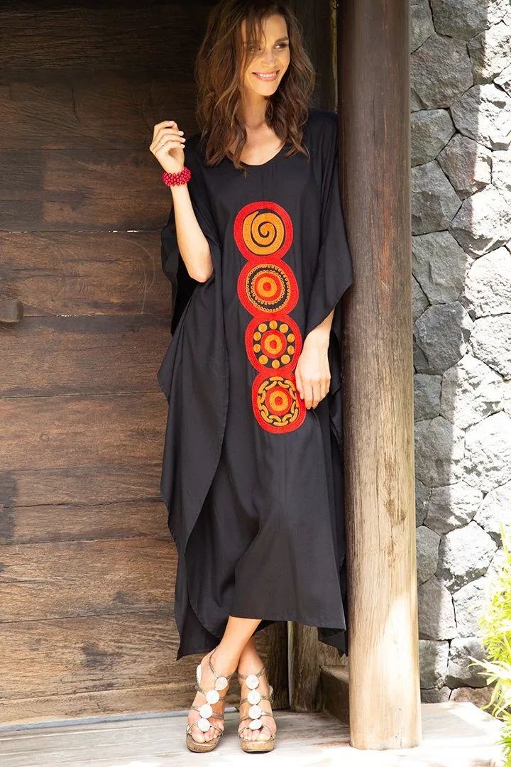 Bohemian Mandala Kaftan Dress