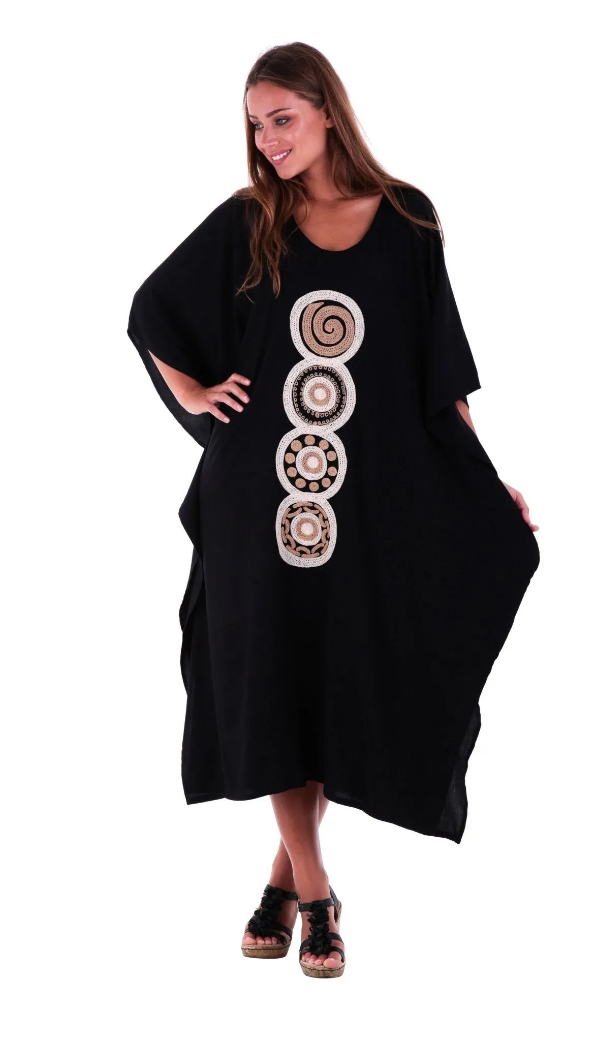 Bohemian Mandala Kaftan Dress