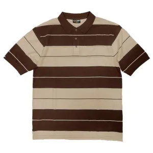 Brown Old School Pique Polo Shirt