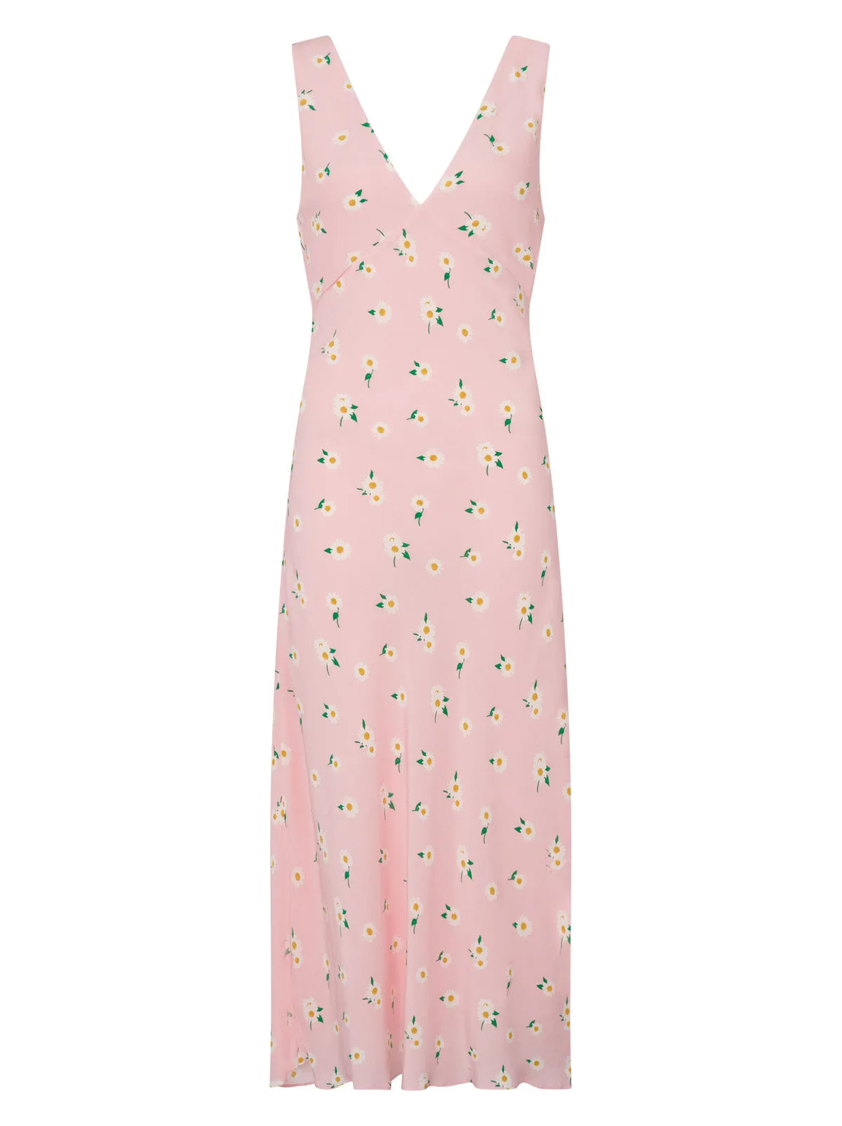 Claire Pink Daisy Slip Dress