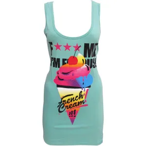 David Guetta F Me I'm Famous Ibiza French Cream Women's Vest