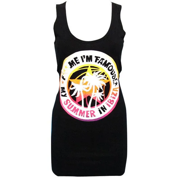 David Guetta F Me I'm Famous Ibiza Palms Women's Vest