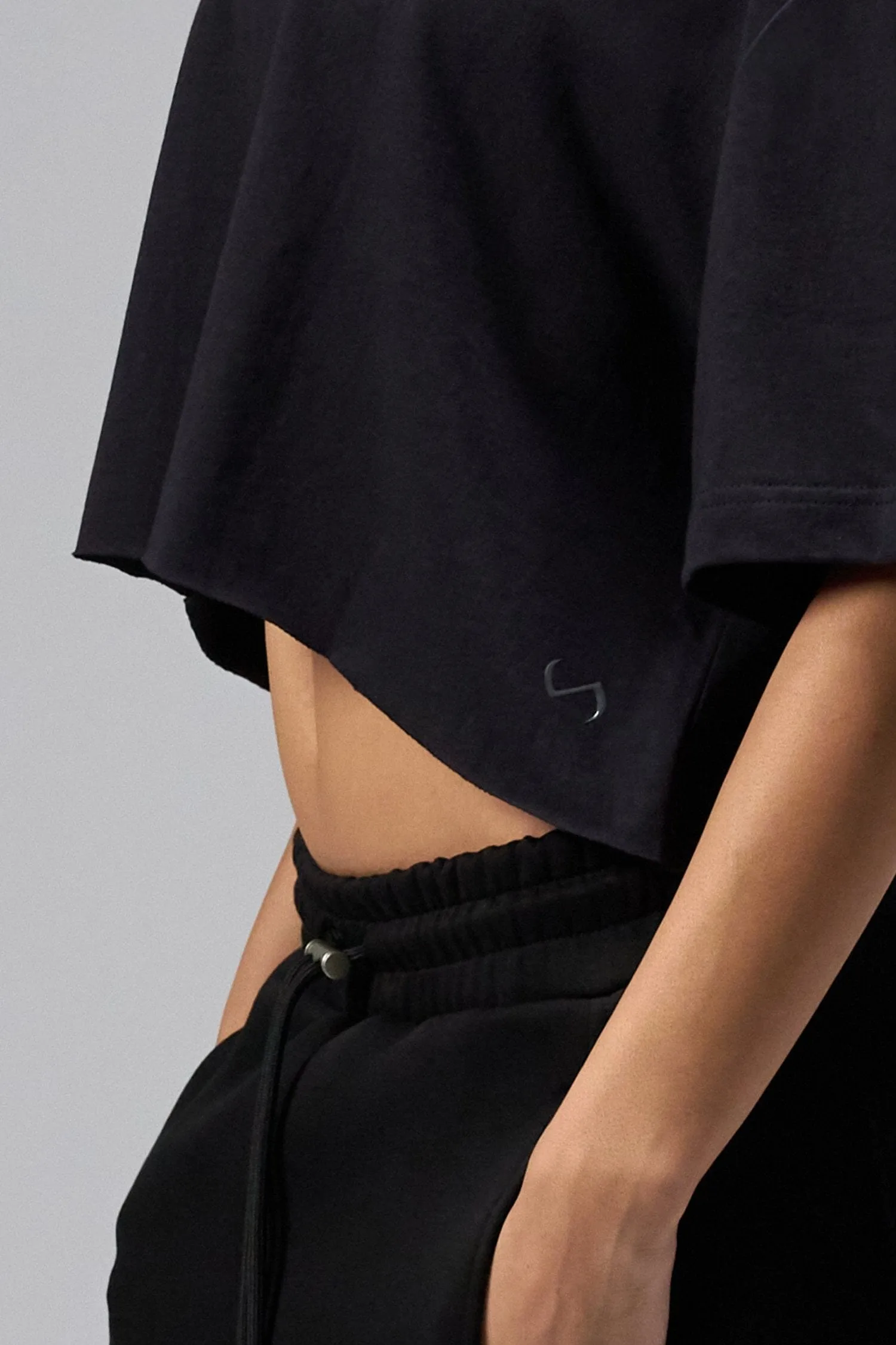 Dura Cotton Oversized Cropped Tee