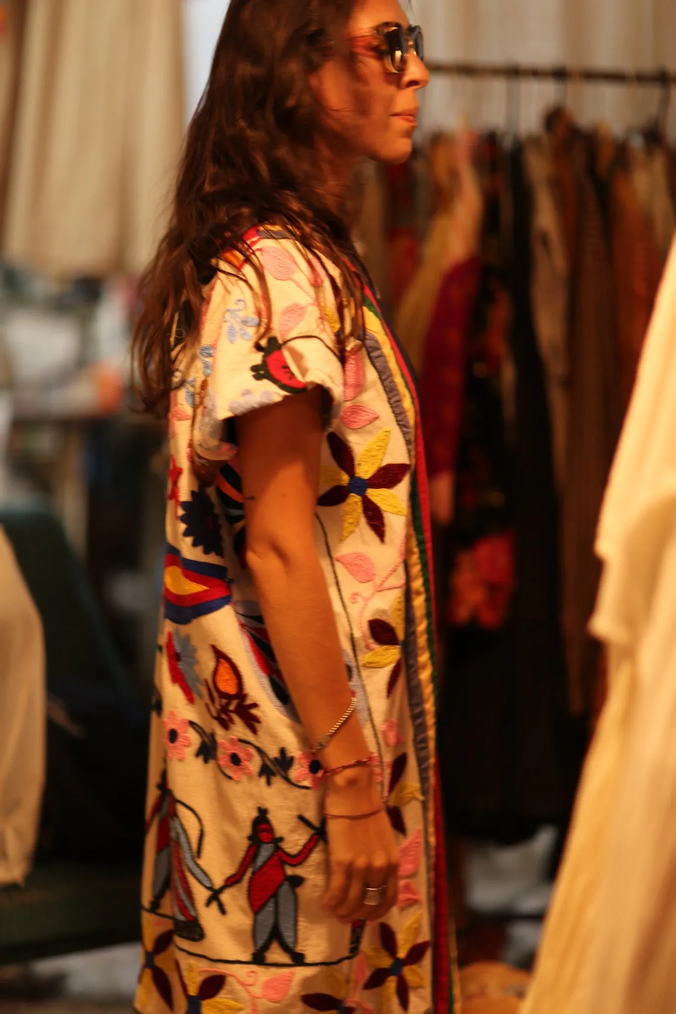 EMBROIDERED TRIBAL KIMONO LIOU