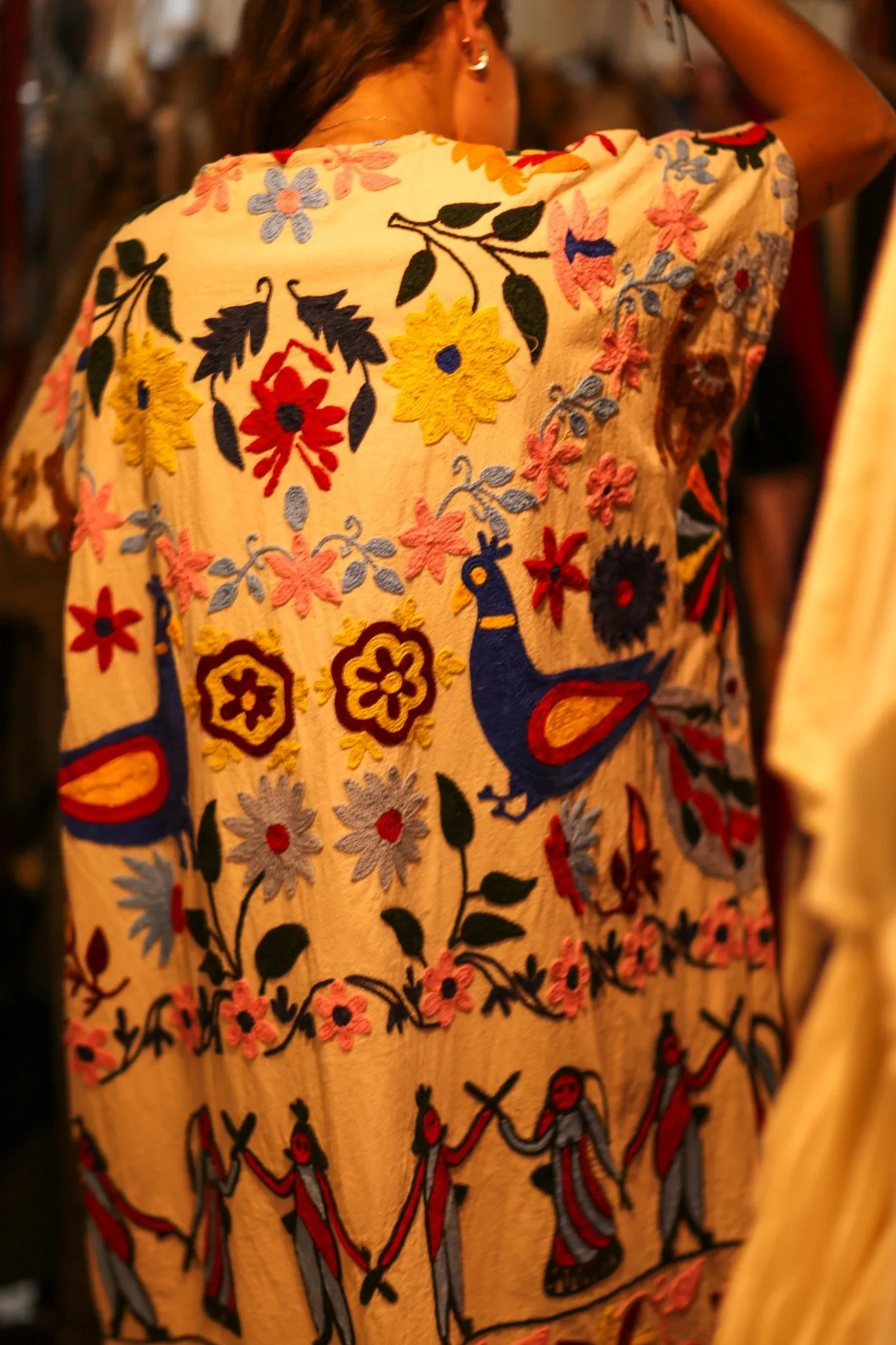 EMBROIDERED TRIBAL KIMONO LIOU