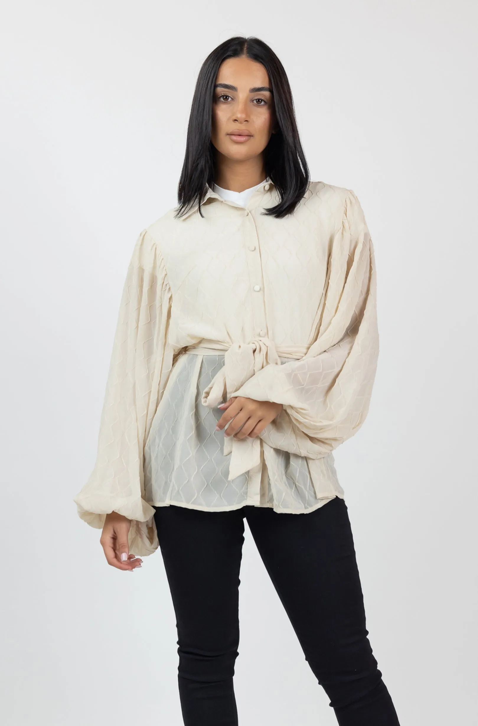 Esmeralda Bubble Sleeve Top