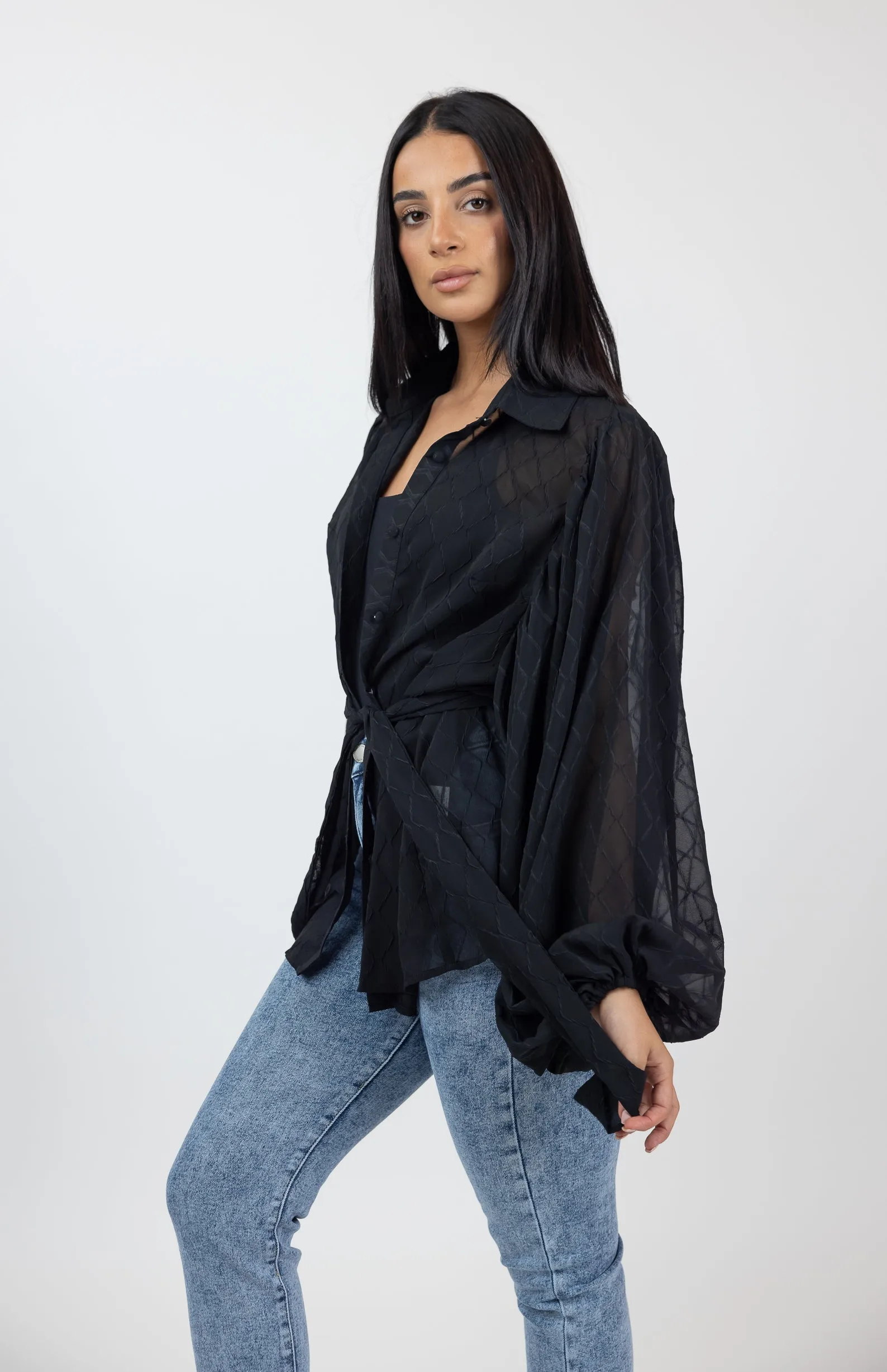 Esmeralda Bubble Sleeve Top