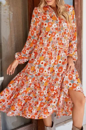 Evelyn Boho Floral  Dress