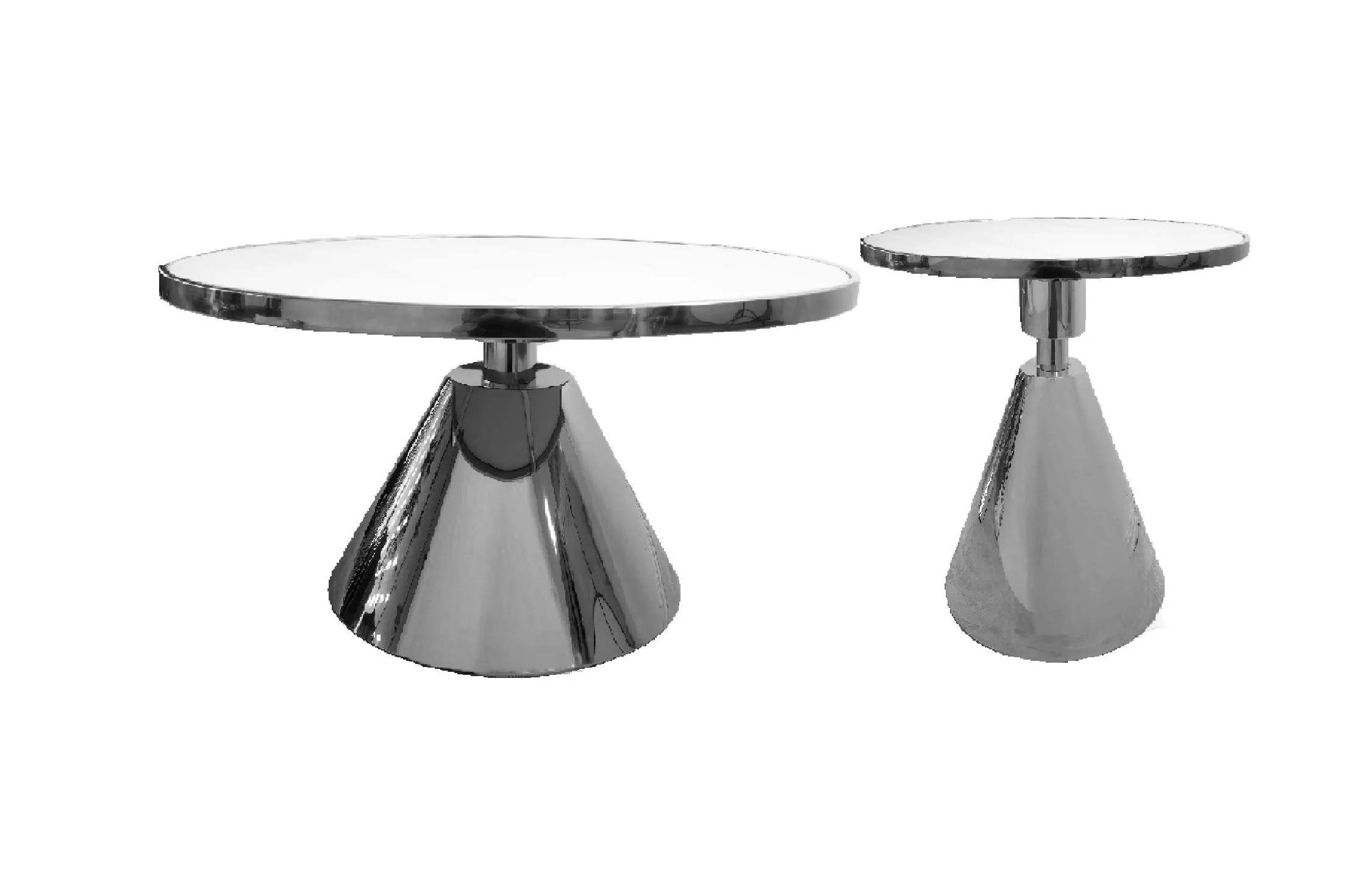 Glam Designer Marble Coffee Table and Side Table Collection - 3 Colours Available