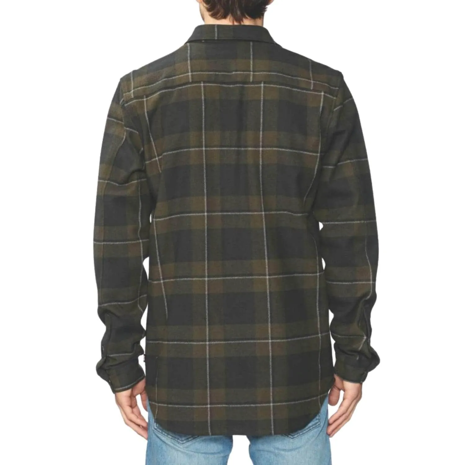 Globe Clifton Solid Long Sleeve Shirt Field Green