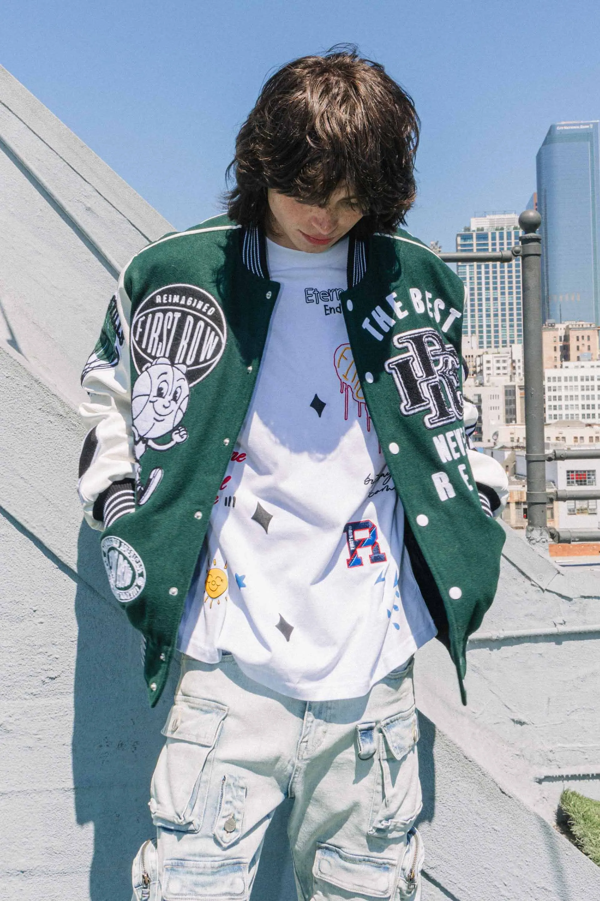 Green The Best Never Rest Championship Varsity Jacket