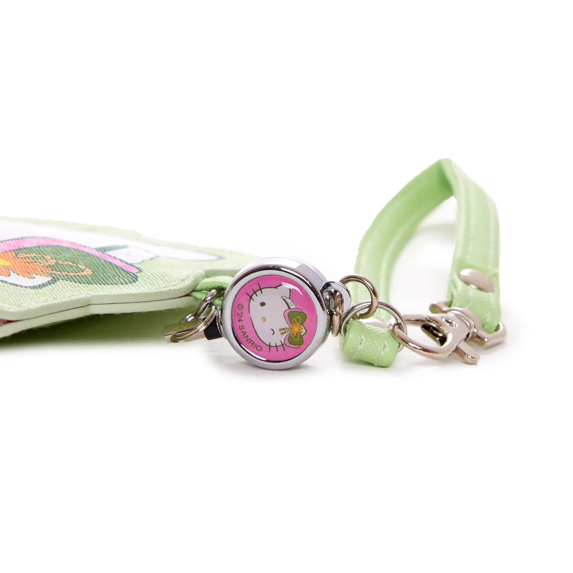 Hello Kitty Card Case with Key Reel (Matcha Sweets Series)