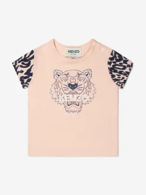 KENZO Baby Girls Cotton Tiger T-Shirt