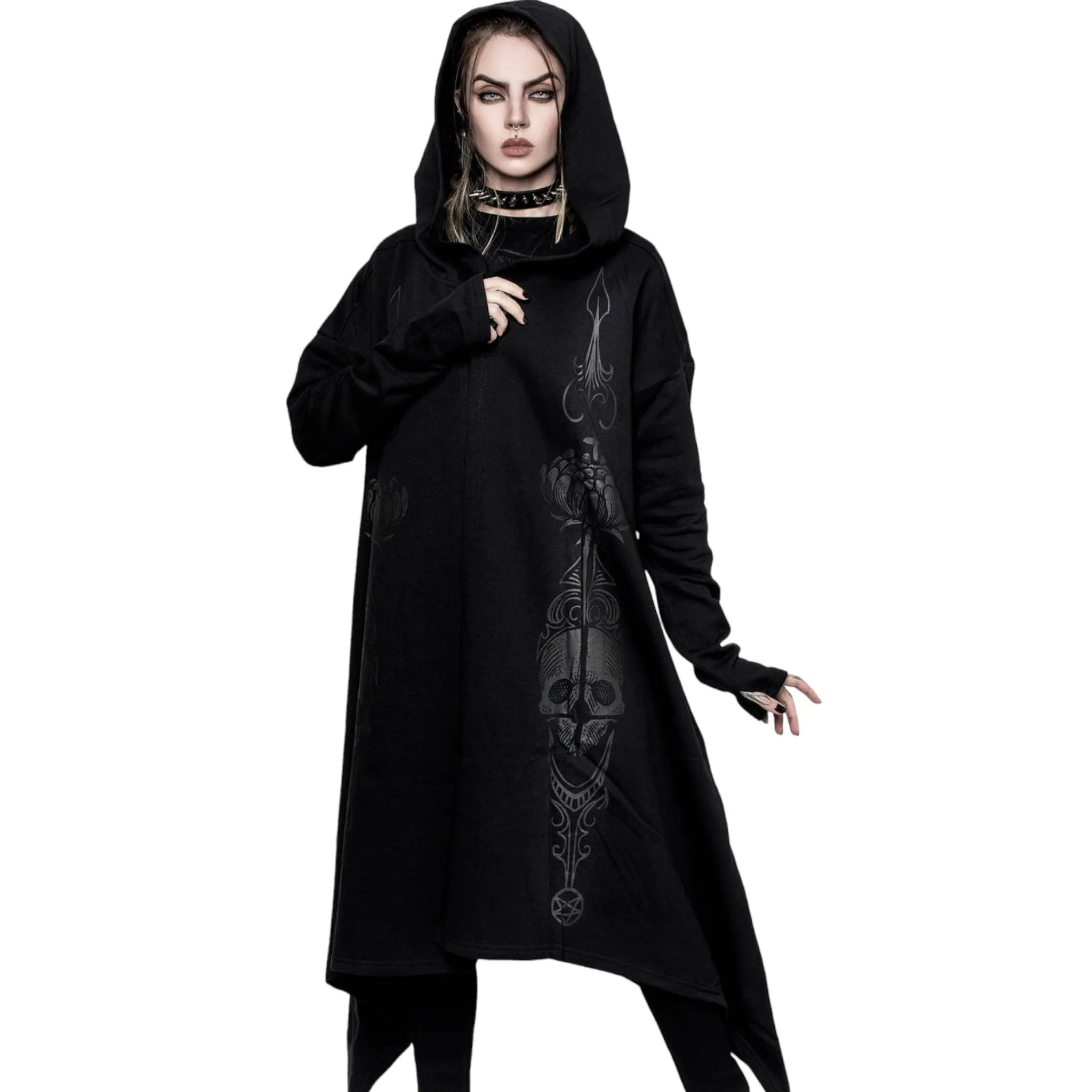 Killstar Black Death Ray Hood Jacket