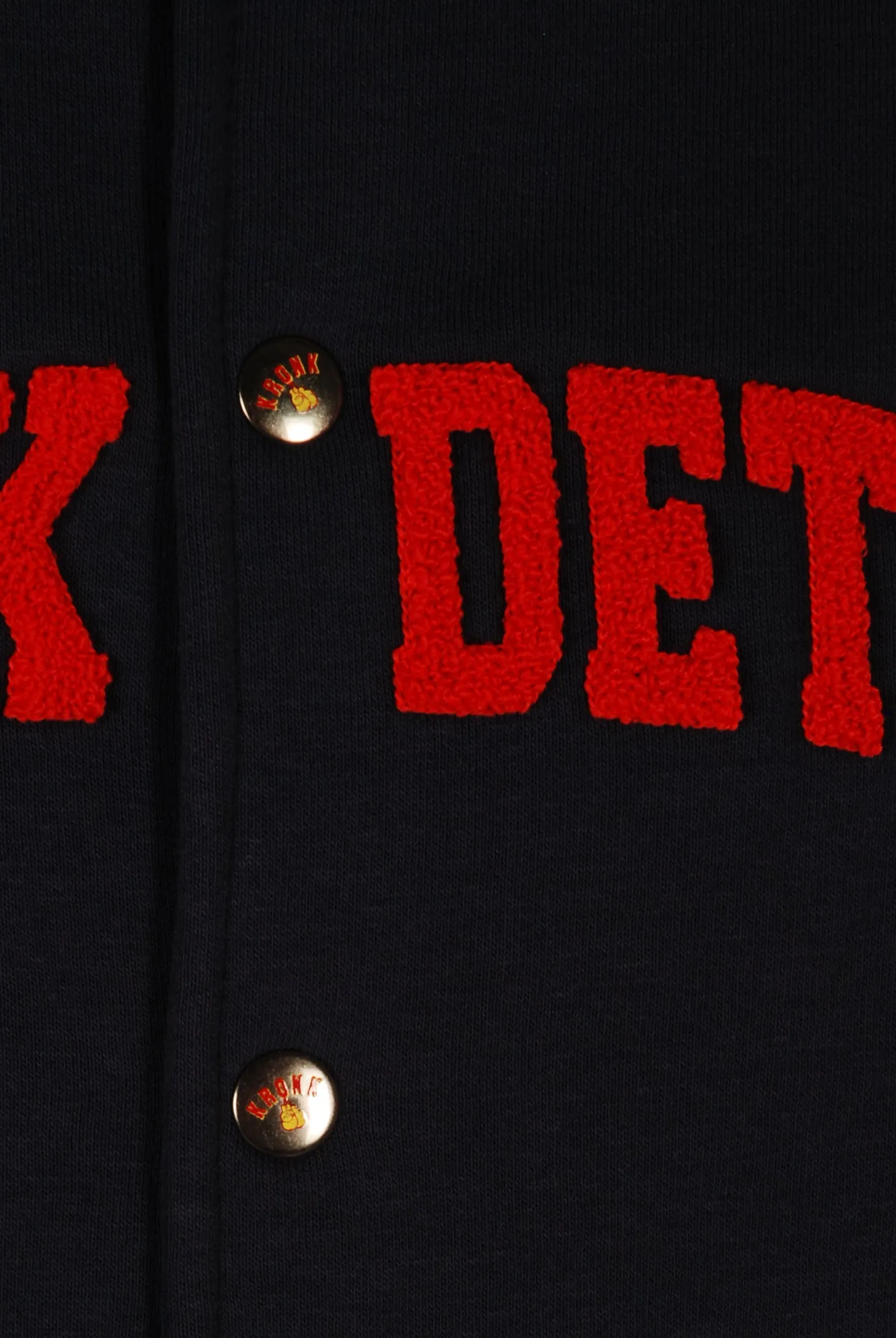 KRONK Detroit Sweatshirt Jacket Navy