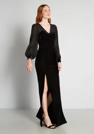 Morticia's Magnificence Maxi Dress