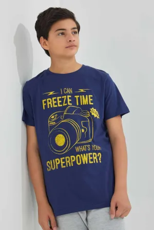 Navy Camera T-Shirt