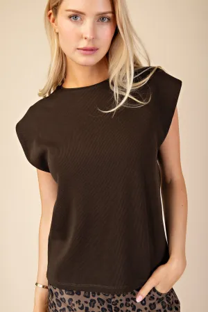 ROUND NECK DROP SLEEVE TOP