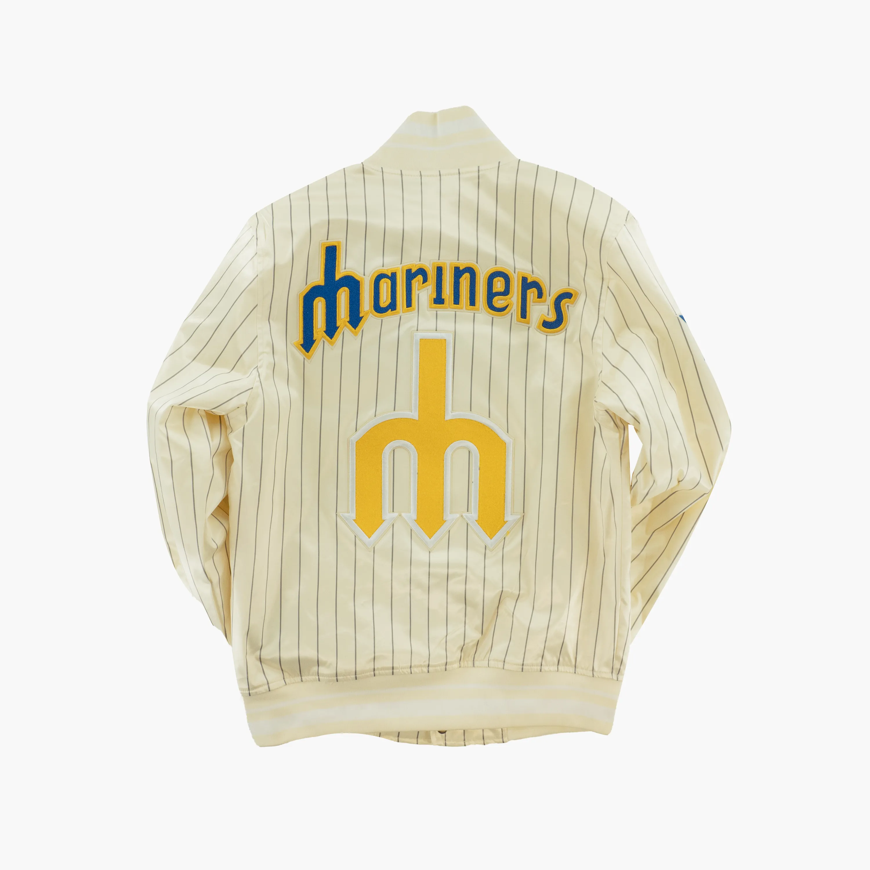 Seattle Mariners Retro Pinstripe Satin Jacket