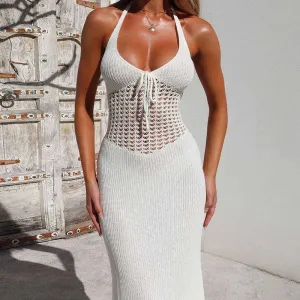 SHP Crochet Halter Neck Beach Dress