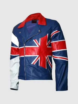 Size Medium Union Jack Flag Jacket for Men