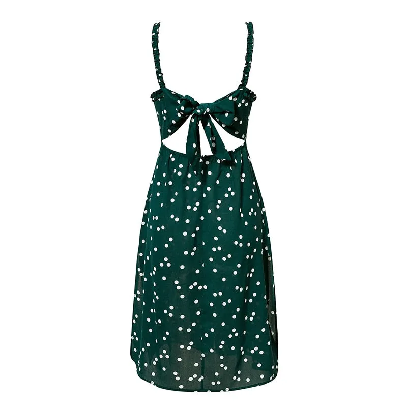 VenusFox Lace polka Dot Vintage Dress