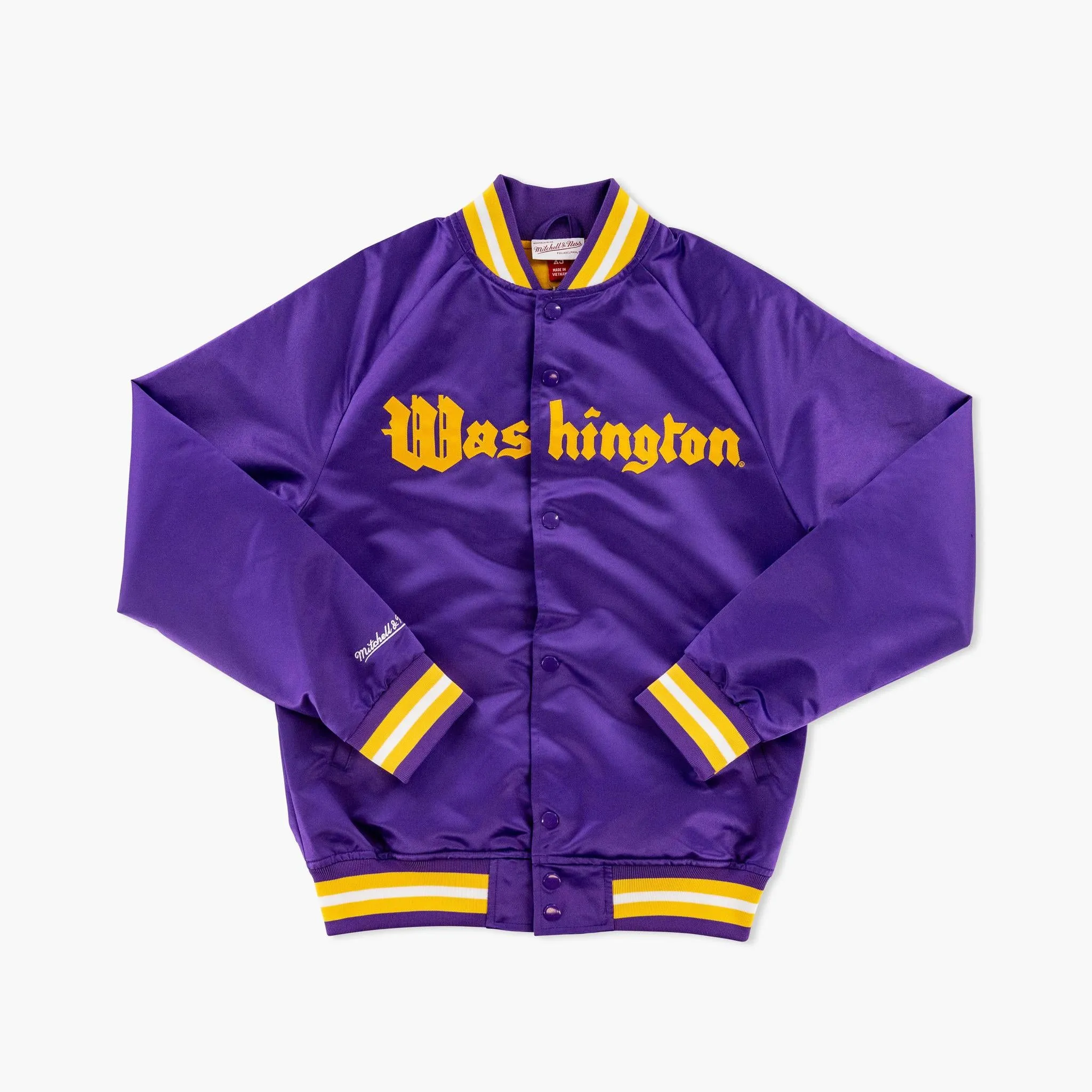 Washington Huskies Retro Script Lightweight Satin Jacket