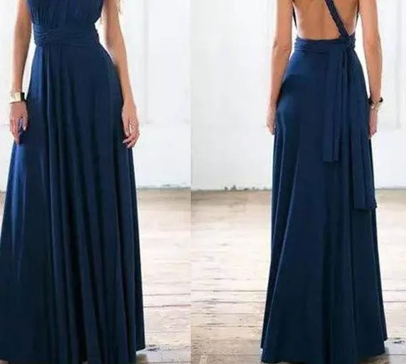 Women Wrap Convertible Boho Maxi Dress