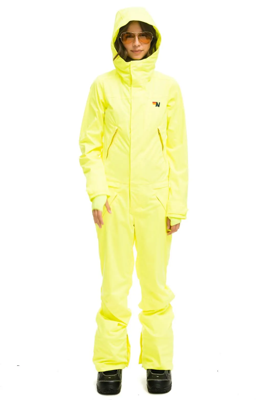 WOMEN'S 3 LAYER BOLT POWDER SUIT - NEON YELLOW