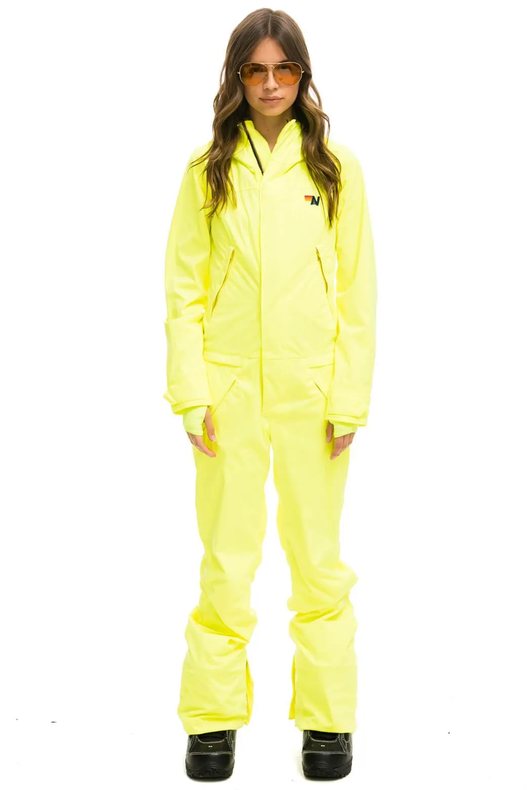 WOMEN'S 3 LAYER BOLT POWDER SUIT - NEON YELLOW