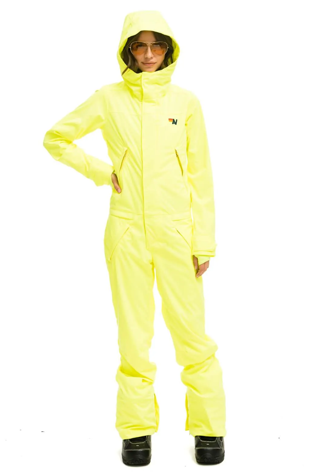 WOMEN'S 3 LAYER BOLT POWDER SUIT - NEON YELLOW